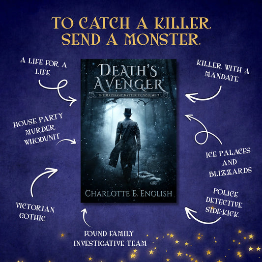 Genre and trope highlights for Death's Avenger, a Malykant Mysteries fantasy mystery novel by Charlotte E. English