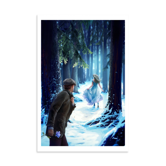 Mr. Drake and My Lady Silver poster — Tales of Aylfenhame fairytale art by Elsa Kroese — Charlotte E. English merch