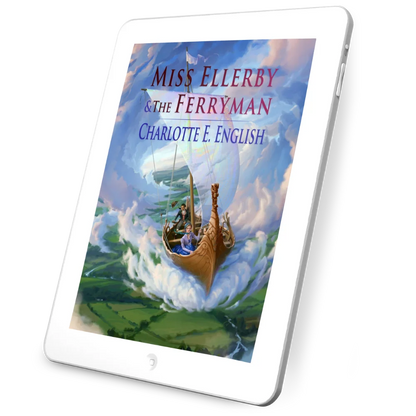 Miss Ellerby and the Ferryman ebook cover — Tales of Aylfenhame fae cosy fairytale by Charlotte E. English