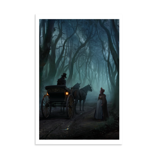 Bessie Bell and the Goblin King poster — Tales of Aylfenhame fairytale art by Elsa Kroese — Charlotte E. English merch