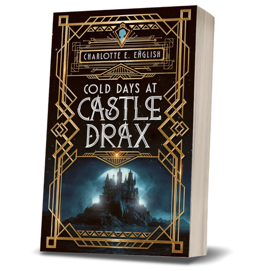 Cold Days at Castle Drax paperback cover — Chronicles of Vexx cosy gothic fantasy by Charlotte E. English