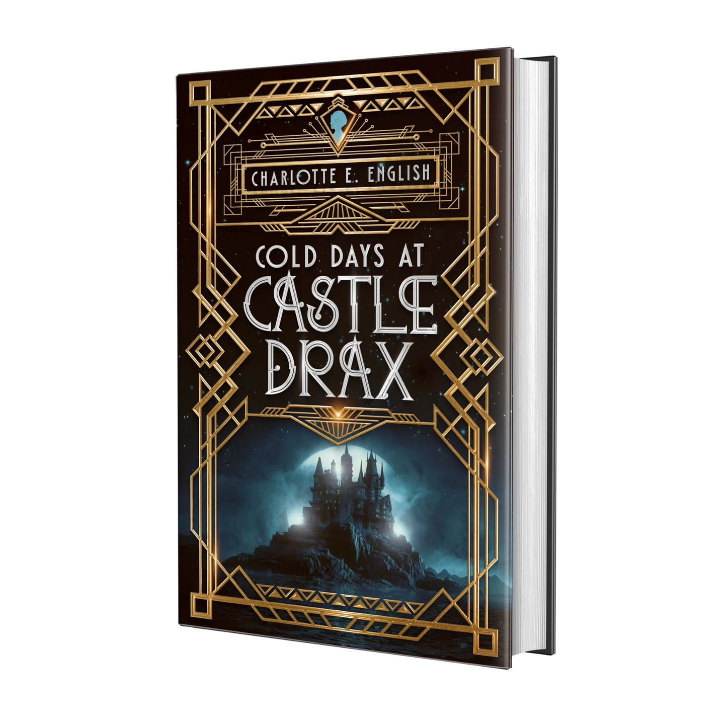 Cold Days at Castle Drax hardback cover — Chronicles of Vexx cosy gothic fantasy by Charlotte E. English