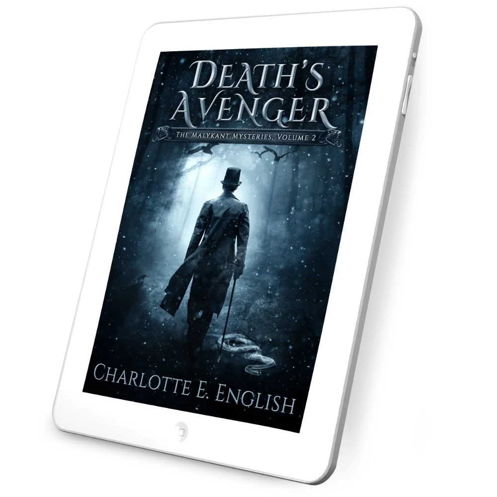 Death's Avenger ebook cover — Malykant Mysteries fantasy mystery by Charlotte E. English