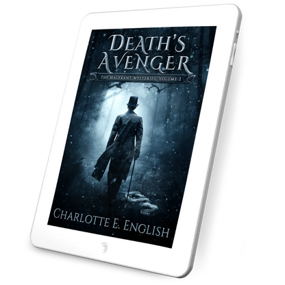 Death's Avenger ebook cover — Malykant Mysteries fantasy mystery by Charlotte E. English