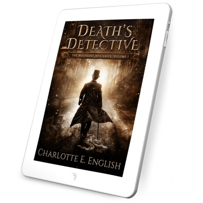 Death's Detective ebook cover — Malykant Mysteries fantasy mystery by Charlotte E. English