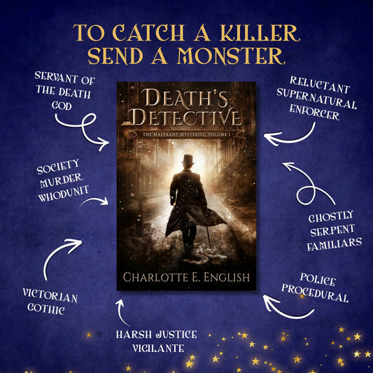 Genre and trope highlights for Death's Detective, a Malykant Mysteries fantasy mystery novel by Charlotte E. English