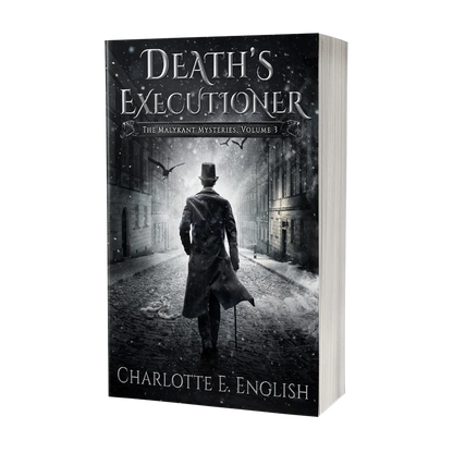 Death's Executioner paperback cover — Malykant Mysteries fantasy mystery by Charlotte E. English