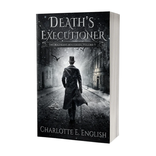 Death's Executioner paperback cover — Malykant Mysteries fantasy mystery by Charlotte E. English