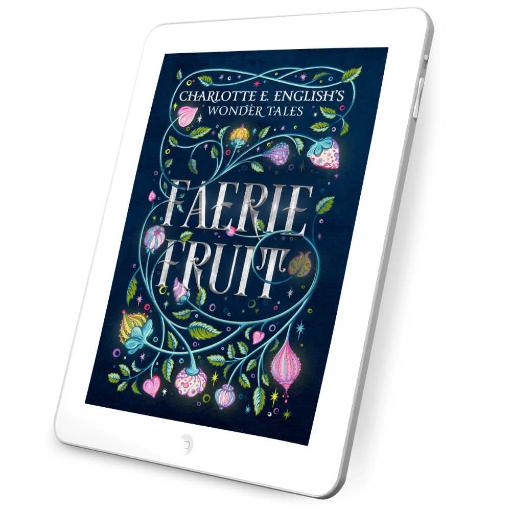 Faerie Fruit ebook Moon edition cover — Wonder Tales fae cosy fairytale by Charlotte E. English