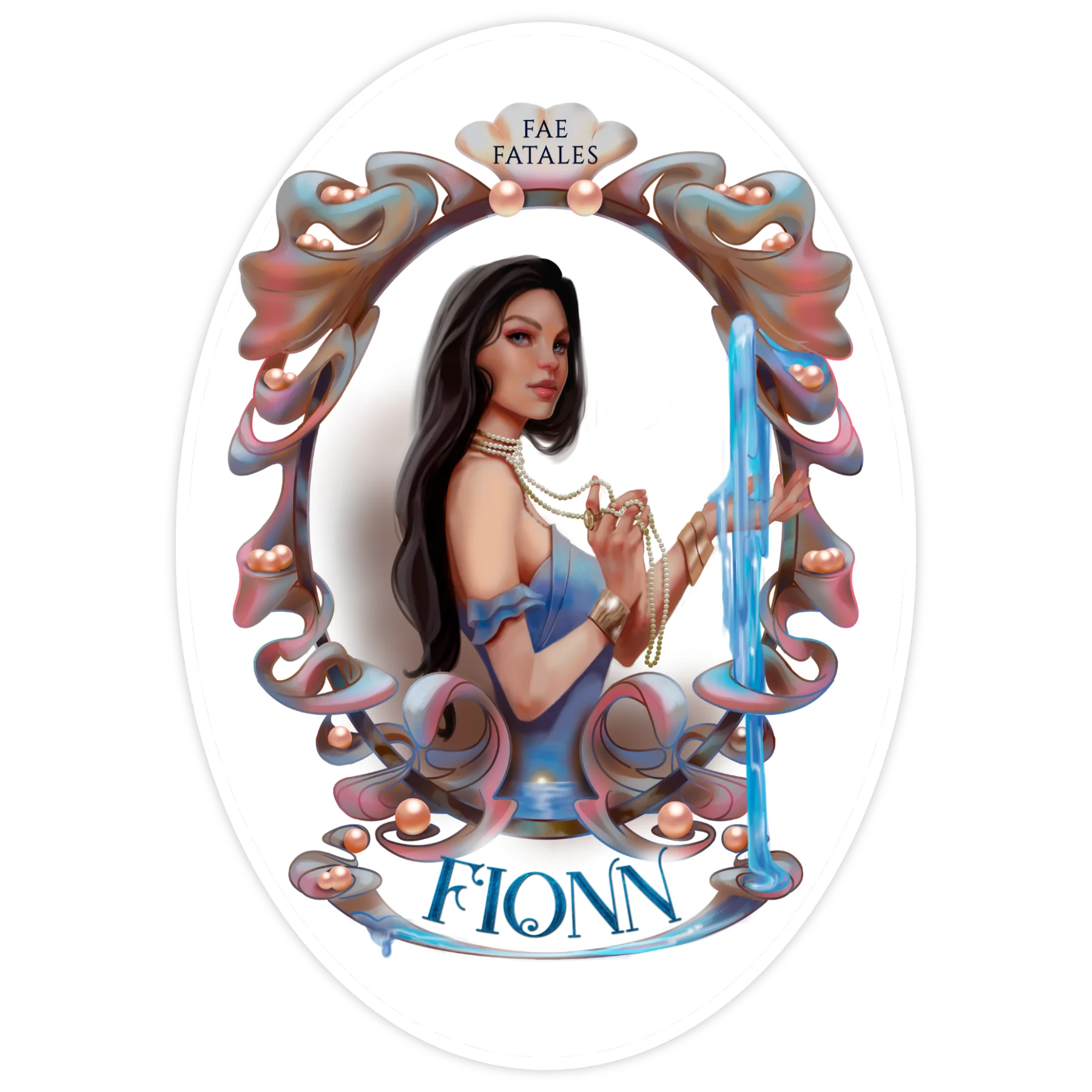 Fionn sticker, Fae Fatales vinyl sticker