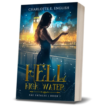 Hell and High Water paperback cover — Fae Fatales urban fantasy by Charlotte E. English