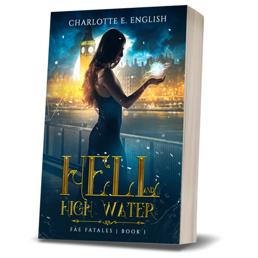 Hell and High Water paperback cover — Fae Fatales urban fantasy by Charlotte E. English