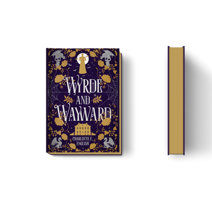 Wyrde and Wayward hardback special edition cover — House of Werth cosy gothic fantasy by Charlotte E. English