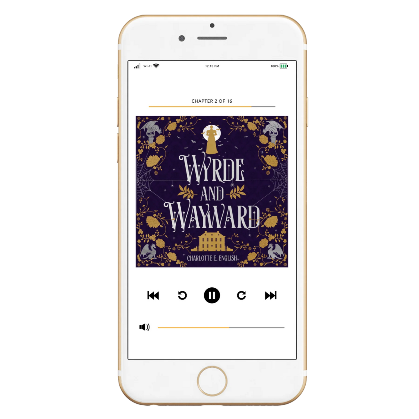 Wyrde and Wayward audiobook special edition cover — House of Werth cosy gothic fantasy by Charlotte E. English
