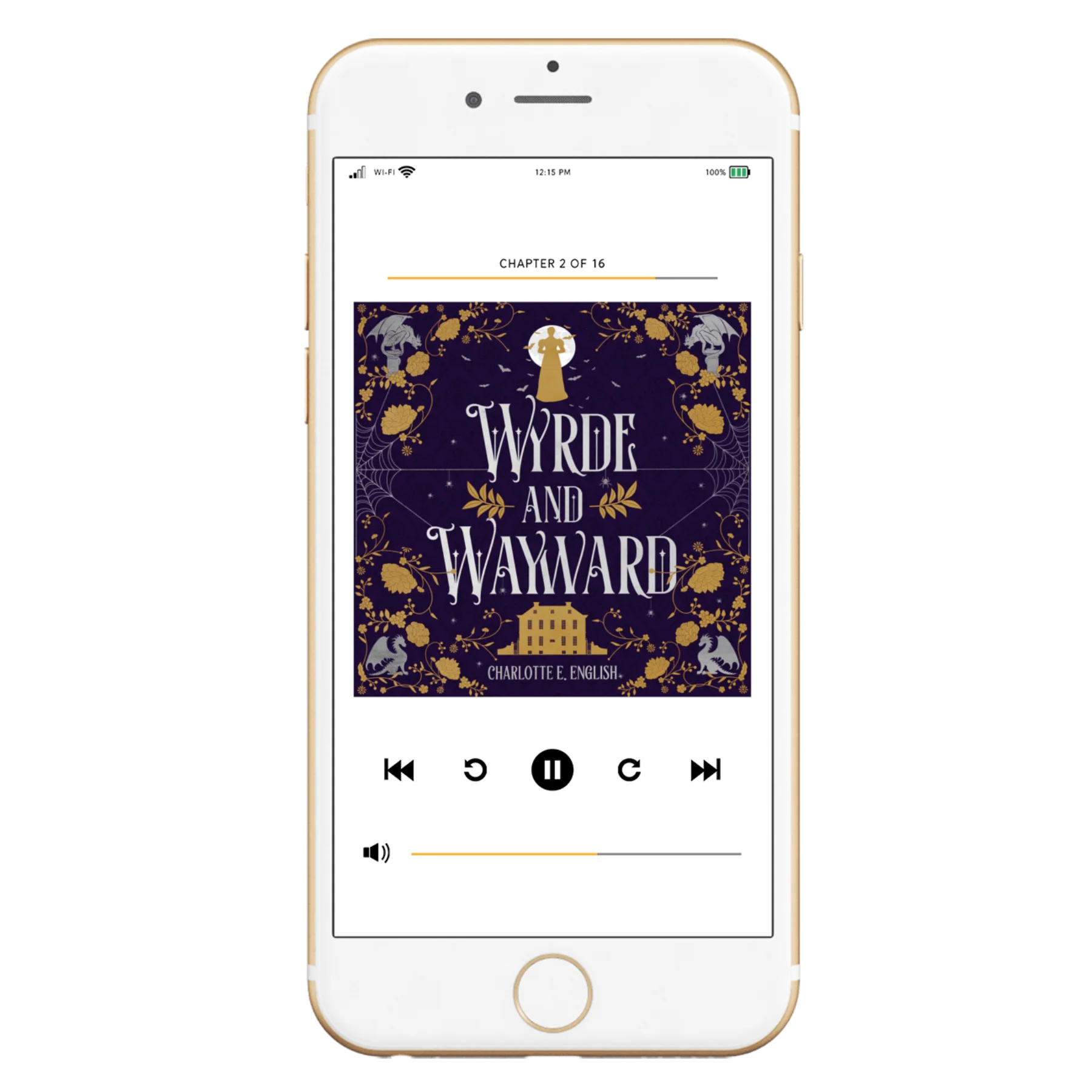 Wyrde and Wayward audiobook special edition cover — House of Werth cosy gothic fantasy by Charlotte E. English