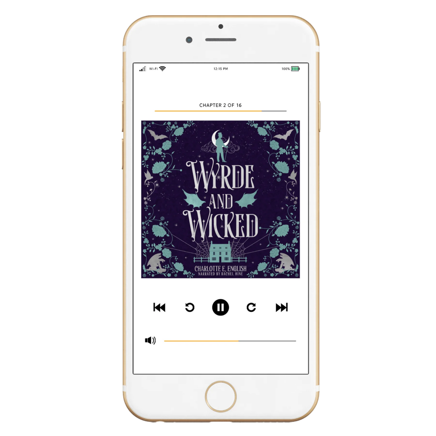 Wyrde and Wicked audiobook special edition cover — House of Werth cosy gothic fantasy by Charlotte E. English