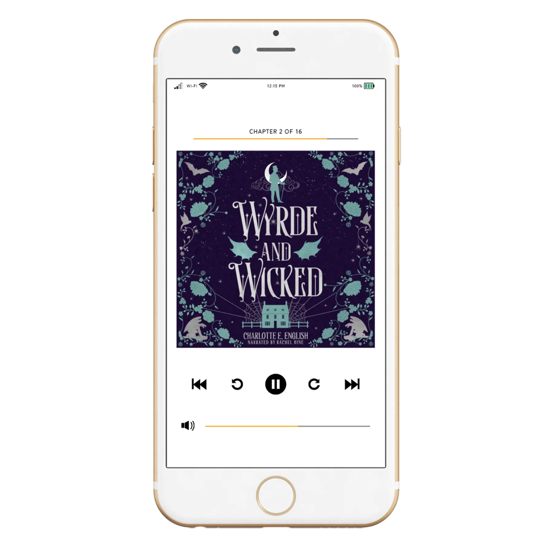 Wyrde and Wicked audiobook special edition cover — House of Werth cosy gothic fantasy by Charlotte E. English