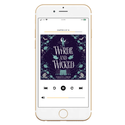 Wyrde and Wicked audiobook special edition cover — House of Werth cosy gothic fantasy by Charlotte E. English