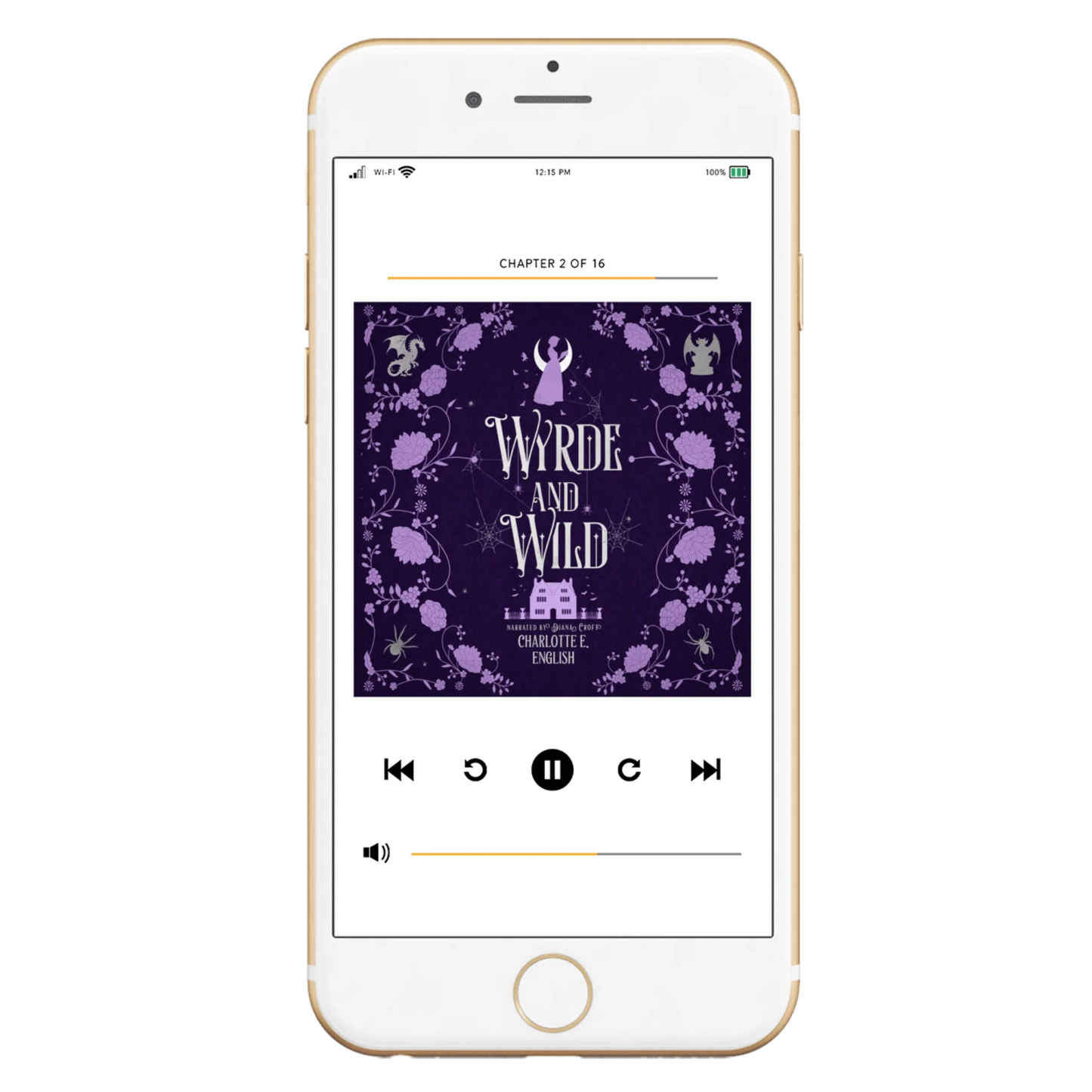 Wyrde and Wild audiobook special edition cover — House of Werth cosy gothic fantasy by Charlotte E. English