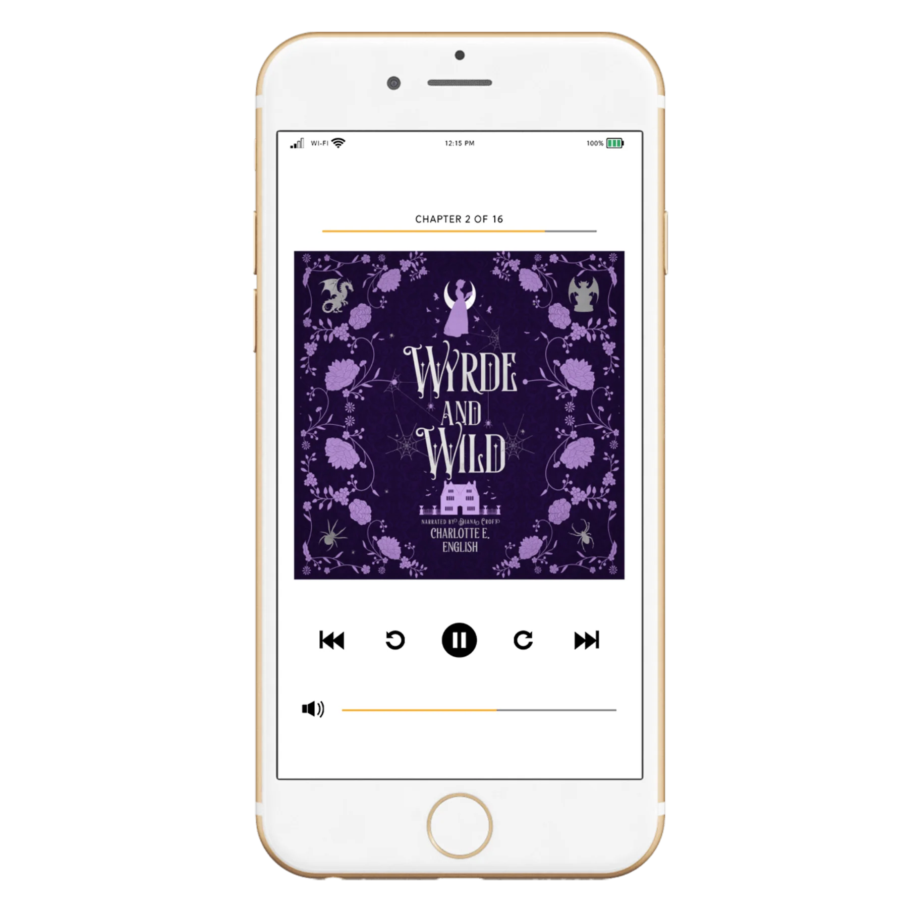 Wyrde and Wild audiobook special edition cover — House of Werth cosy gothic fantasy by Charlotte E. English