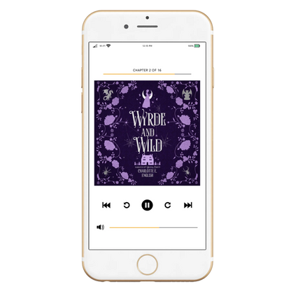 Wyrde and Wild audiobook special edition cover — House of Werth cosy gothic fantasy by Charlotte E. English