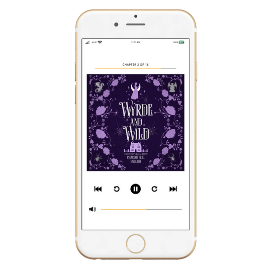 Wyrde and Wild audiobook special edition cover — House of Werth cosy gothic fantasy by Charlotte E. English
