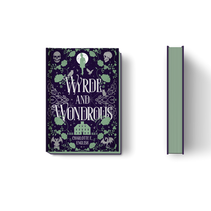 Wyrde and Wondrous hardback special edition cover — House of Werth cosy gothic fantasy by Charlotte E. English