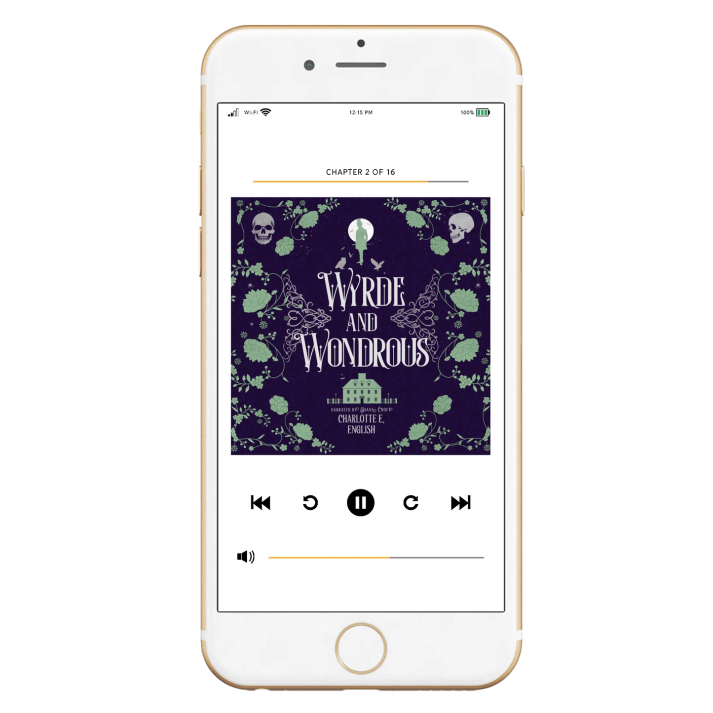 Wyrde and Wondrous audiobook special edition cover — House of Werth cosy gothic fantasy by Charlotte E. English