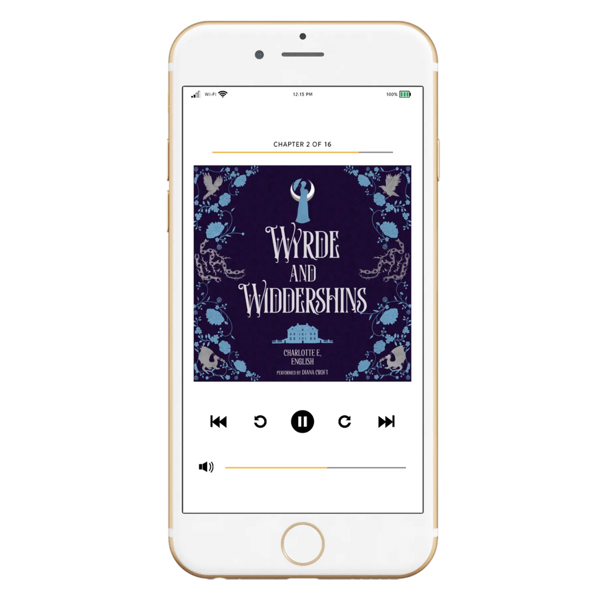 Wyrde and Widdershins audiobook special edition cover — House of Werth cosy gothic fantasy by Charlotte E. English