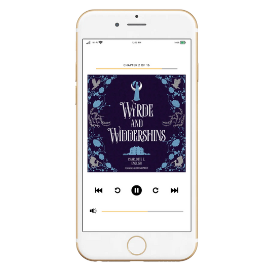 Wyrde and Widdershins audiobook special edition cover — House of Werth cosy gothic fantasy by Charlotte E. English