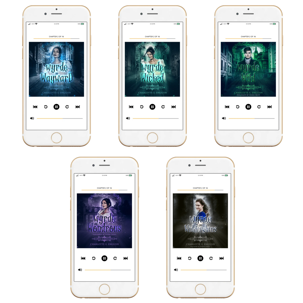 House of Werth audiobook bundle cover — cosy gothic fantasy by Charlotte E. English