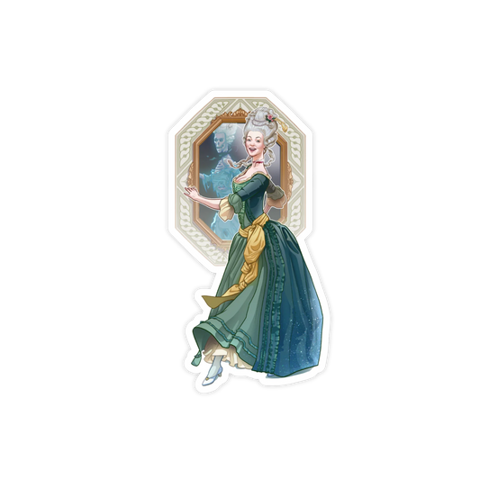 Great-Aunt Honoria sticker — House of Werth character sticker, art by Elsa Kroese — Charlotte E. English merch