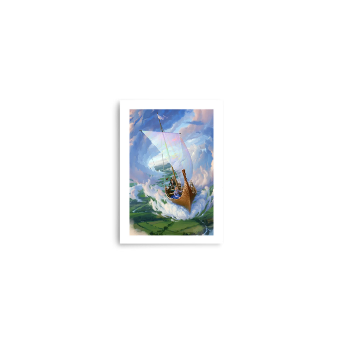 Miss Ellerby and the Ferryman poster — Tales of Aylfenhame fairytale art by Elsa Kroese — Charlotte E. English merch