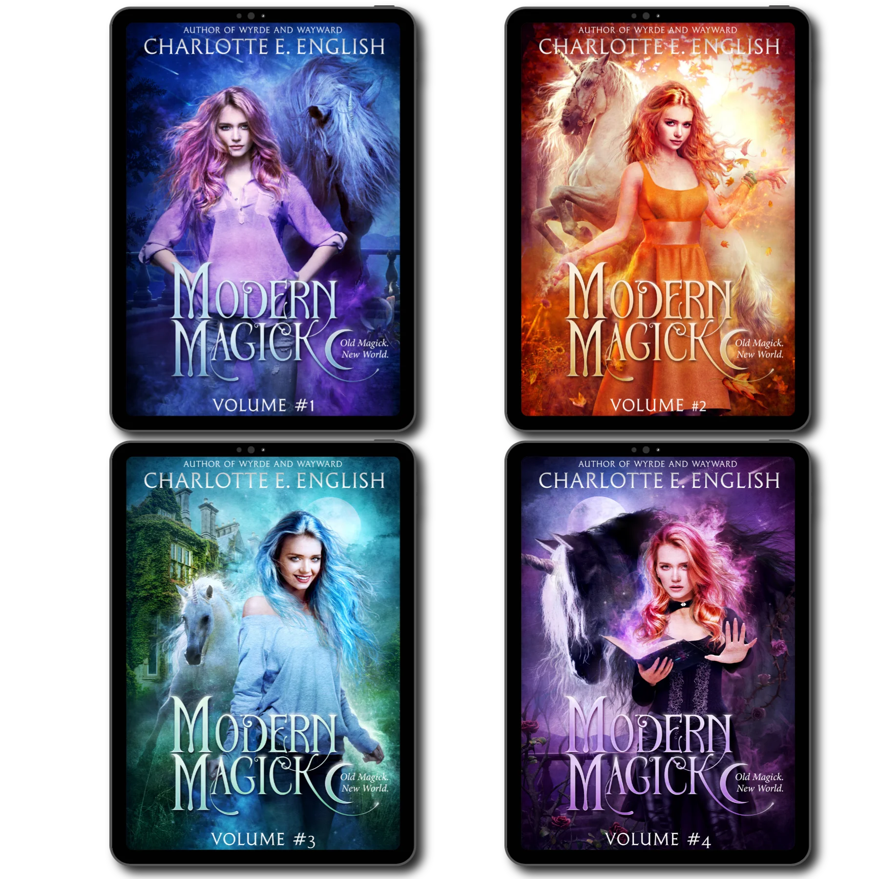 Modern Magick bundle cover — cosy urban fantasy by Charlotte E. English