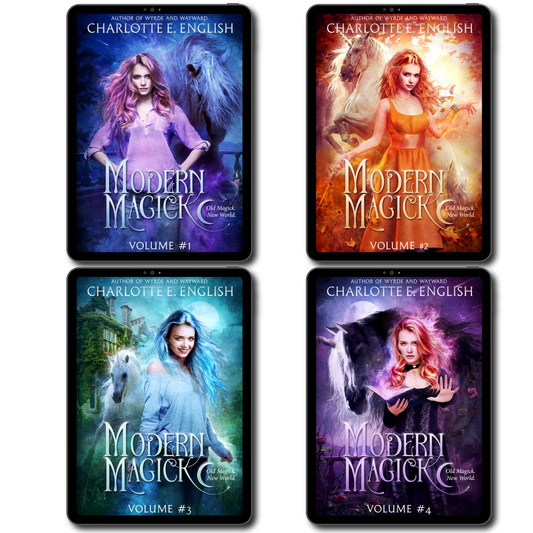 Modern Magick bundle cover — cosy urban fantasy by Charlotte E. English