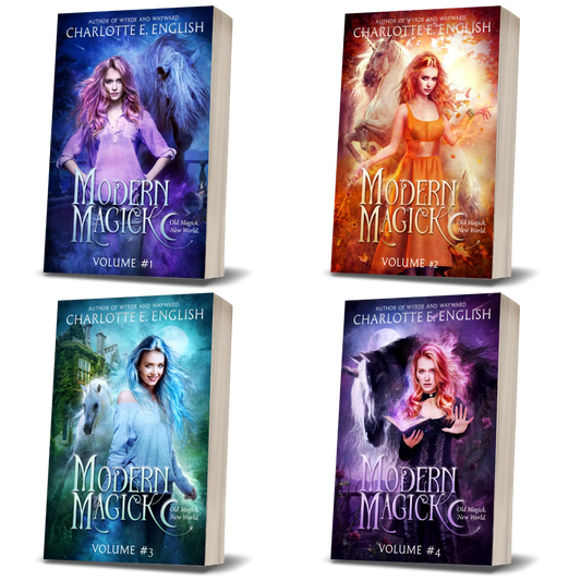 Modern Magick bundle cover — cosy urban fantasy by Charlotte E. English
