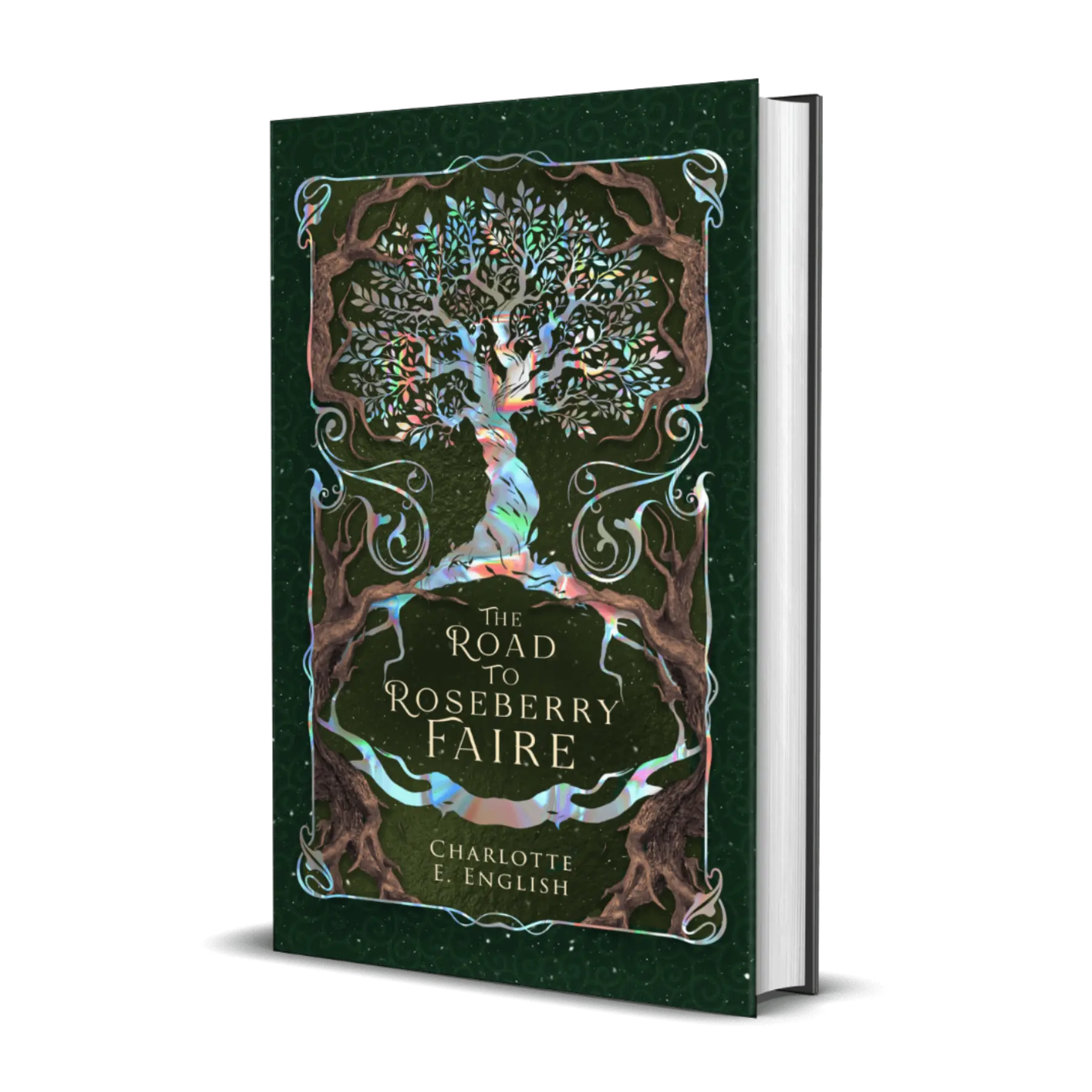The Road to Roseberry Faire Deluxe Hardback cover — cosy fairytale by Charlotte E. English