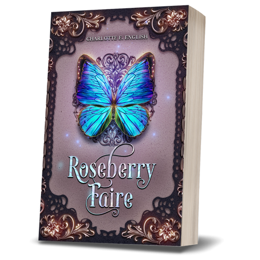 Roseberry Faire paperback alternate edition cover — fae cosy fairytale by Charlotte E. English