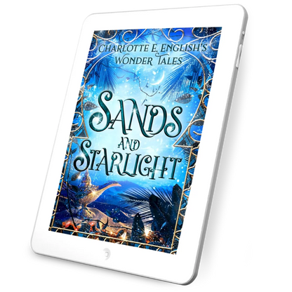 Sands and Starlight ebook cover — Wonder Tales fae cosy fairytale by Charlotte E. English