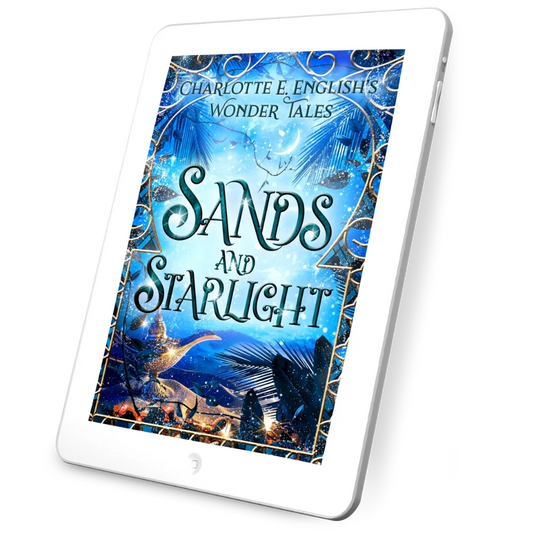 Sands and Starlight ebook cover — Wonder Tales fae cosy fairytale by Charlotte E. English