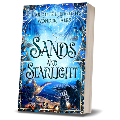 Sands and Starlight paperback cover — Wonder Tales fae cosy fairytale by Charlotte E. English