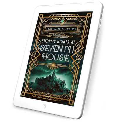 Stormy Nights at Seventh House ebook cover — Chronicles of Vexx cosy gothic fantasy by Charlotte E. English
