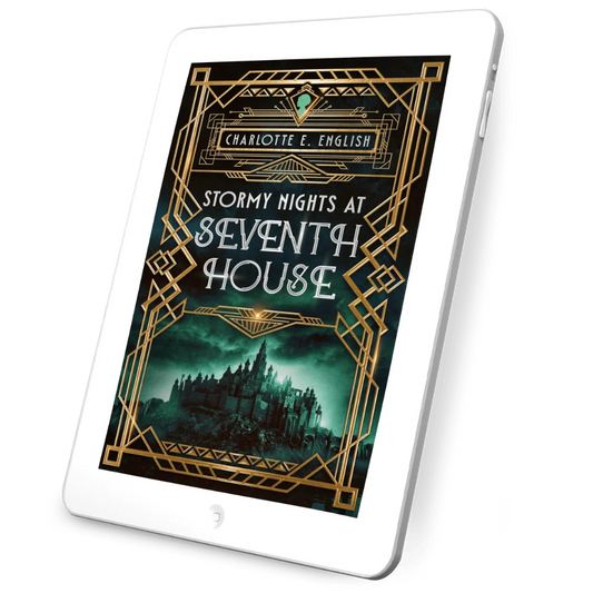 Stormy Nights at Seventh House ebook cover — Chronicles of Vexx cosy gothic fantasy by Charlotte E. English