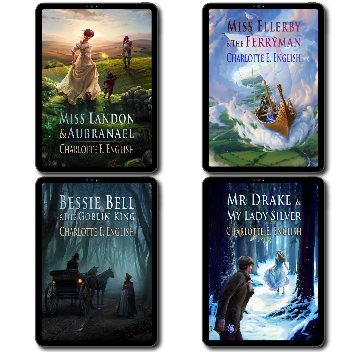 Tales of Aylfenhame Ebook bundle cover — Tales of Aylfenhame fae cosy fairytale by Charlotte E. English