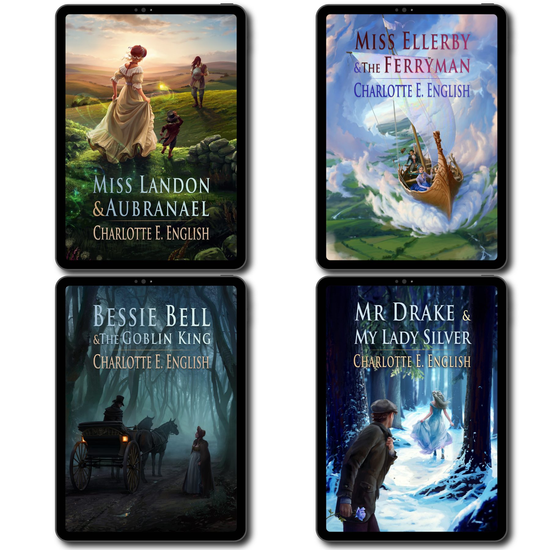 Tales of Aylfenhame Ebook bundle cover — Tales of Aylfenhame fae cosy fairytale by Charlotte E. English