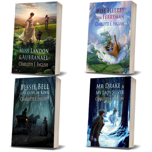Tales of Aylfenhame Paperback bundle cover — Tales of Aylfenhame fae cosy fairytale by Charlotte E. English