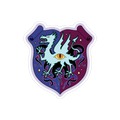 House of Werth Coat of Arms Sticker - Dark  Mode