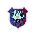 House of Werth Coat of Arms Sticker - Dark  Mode
