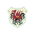 House of Werth Coat of Arms Sticker - Light Mode