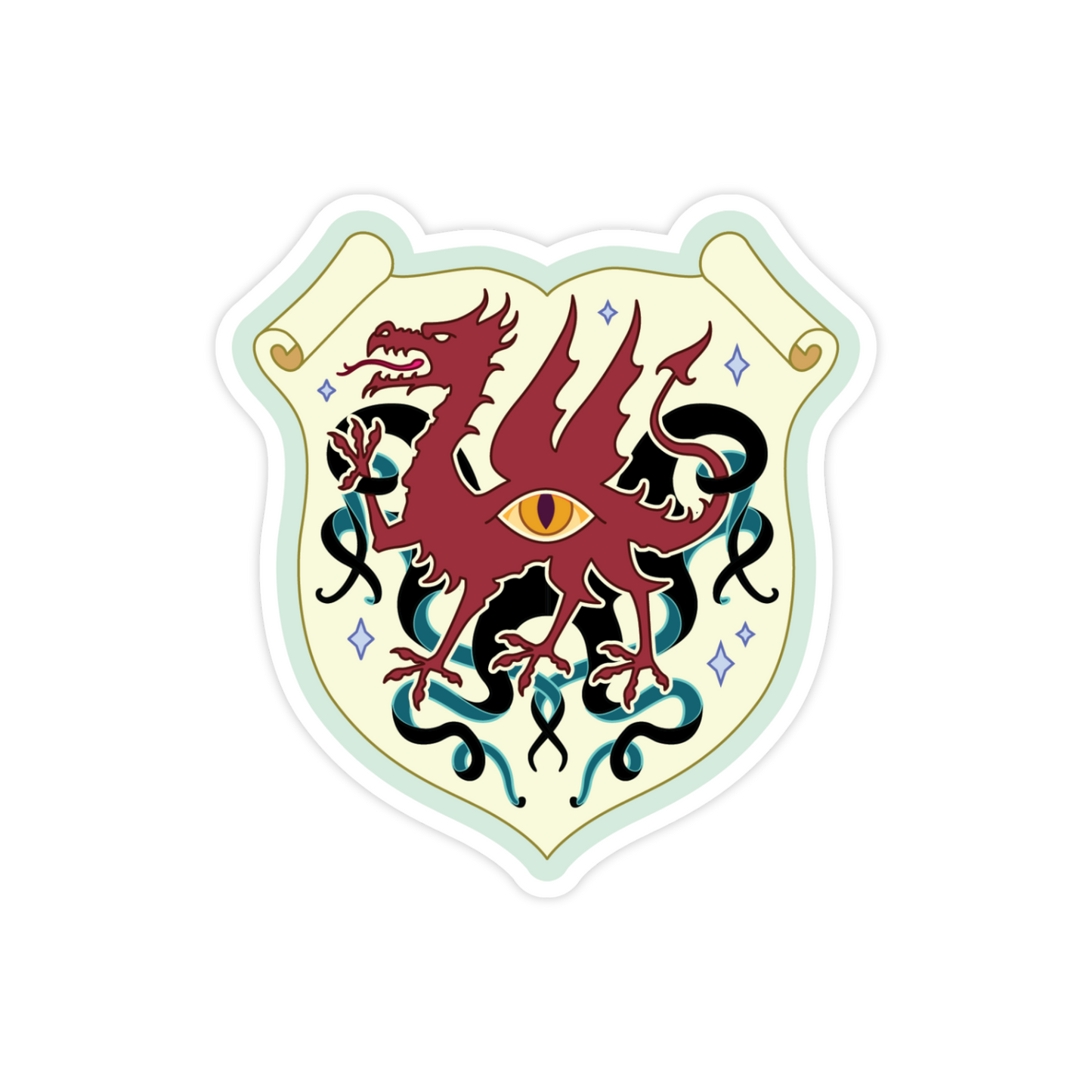 House of Werth Coat of Arms Sticker - Light Mode